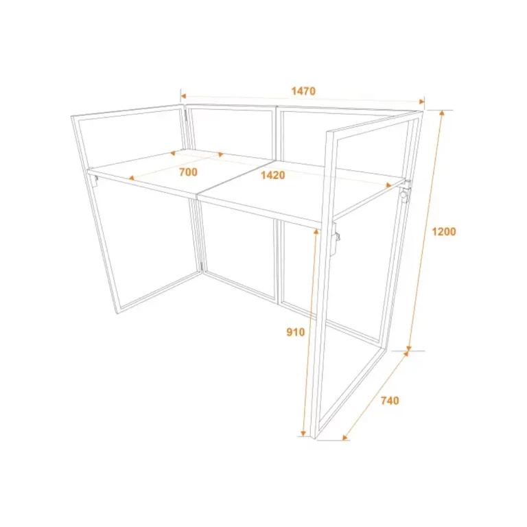 OMNITRONIC Mobile DJ Stand inkl. Cover 5